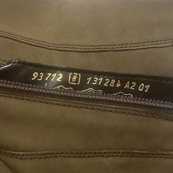 Gabor Lug Sole Goblincore Boots Leather Platform Chelsea 10 Ankle Green - Picture 12 of 16